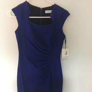 Calvin Klein Square neck sheath dress